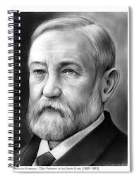Benjamin Harrison Spiral Notebooks for Sale