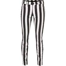 Black And White Striped Jeans Womens Pin On Polyvore