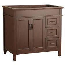 Home Decorators Collection Ashburn 36 In W Bath Vanity Cabinet Only In Mahogany Asga3621dr Vanity Cabinet Bathroom Vanity Cabinets Bath Vanities