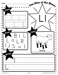 Tracing letter l alphabet worksheet for kindergarten and preschool kids for handwriting practice and educational activities in a printable 1 pdf page. Letter L Worksheet Tracing Coloring Writing More Supplyme