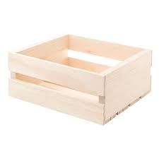 Darice Medium Wooden Crate In Unfinished Wood 30048991 The Home Depot Unfinished Wood Crates Wood Crates Unfinished Wood