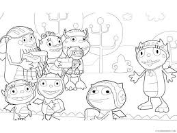 Become a fan on facebook! Henry Hugglemonster Coloring Pages Tv Film Printable 2020 03569 Coloring4free Coloring4free Com