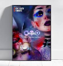 Love, Death & Robots Poster, Futuristic Animation Wall Art, Rolled Print