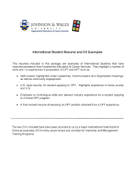 You just want to make sure that your cv can be opened with the majority of the current software systems. International Student Resume And Cv Examples Pages 1 8 Flip Pdf Download Fliphtml5