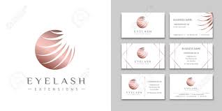 Make up artist business card makeup artist | zazzle.com. Eyelash Extension Logo With White Lashes In Bronze Circle And A Set Of Business Cards Design Brand For Beauty Salon Lashes And Eyebrows Artist Royalty Free Cliparts Vectors And Stock Illustration Image