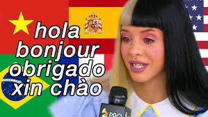 melanie martinez speaking other languages (spanish, portuguese, french,  vietnamese) (compilation)