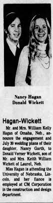 Nancy Hagan & Donald Verner Wickett Engagement Announcement