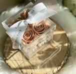 4 Everlasting Roses Crystal Acrylic Box with Drawer