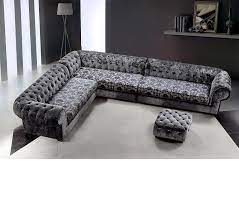 Sofas and sectionals offers the widest online furniture selection. Vg2t0669 Divani Casa Metropolitan Transitional Fabric Sect Fabric Sectional Sofas Grey Sectional Sofa Tufted Sectional Sofa