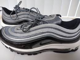 Nike Air Max 97 Cool Grey White Black Patent 921826 010 Size 13 Fashion Clothing Shoes Accessories Mensshoes Athl Nike Air Max 97 Black Patent Air Max 97