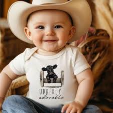 Udderly Adorable Highland Cow, PNG Digital Download Clipart, Baby Clipart,  Cow Printable. Boho New Baby. New to the Herd.