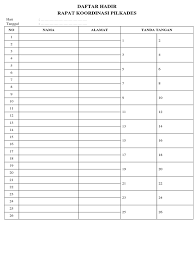 Maybe you would like to learn more about one of these? Daftar Hadir Panitia Pilkades