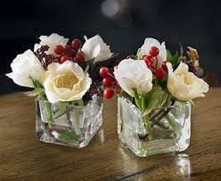 Image For Small Christmas Rose Cubes Buy 2 And Save 5 From Bloom Christmas Flower Arrangements Christmas Flowers Christmas Floral