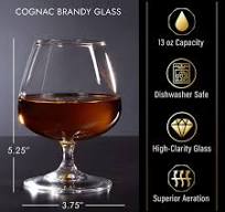 Monogrammed Cognac Brandy Glass