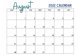 free august calendar printable 2022 millennial homeowner