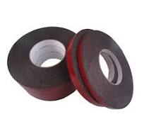 Customized 0.8mm 1mm 6mm 1inch Black White Strong Solvent Acrylic Adhesive  Double Sided PE Foam Tape Roll