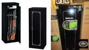 The shelf is positioned in the front of the cabinet allowing the longer guns to be stored along the back wall. 14 Gun Stack On Security Cabinet Youtube