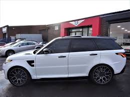 Land Rover Range Rover Sport 5 0 V8 S C Svr 5dr Auto Massive Specification Over 10k Worth Fuji White Es New Range Rover Sport Range Rover White Range Rover Hse