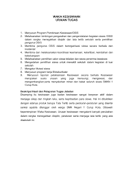 Tanggung jawab wakasek kesiswaan tanggung jawab terhadap tuhan yang maha esa, yaitu untuk melaksanakan tugas berpedoman kepada perintahnya dan meninggalkan larangannya tanggung jawab revolusi yaitu untuk memperjuangkan, mempertahankan, mengembangkan negara kesatuan republik indonesia Uraian Tugas Waka Kesiswaan