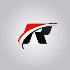 Turbologo is designed for newbies. Awal R Surat Logo Dengan Swoosh Berwarna Merah Dan Hitam Templat Huruf Logo Keren Desain Logo