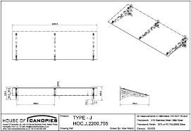 I'm currently designing a pedestrian bridge roof canopy that is made up of sheets of glass and folded corten steel. Glass Door Canopy Scroll Design Type J
