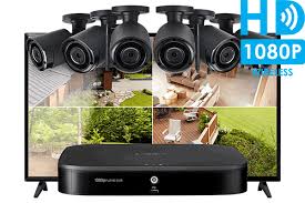 8 Channel System With 6 Wireless Security Cameras And 43 Monitor Lorex