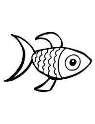 Free printable colored fish template. Color Fish Coloring Image