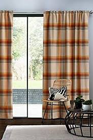 Why not jazz up your kitchen or morning room with fun, spotty curtains. Next Ashworth Check Woven Lined Curtains Orange 135 X 229 Cm Amazon Co Uk Kitchen Home Curtains Lined Curtains