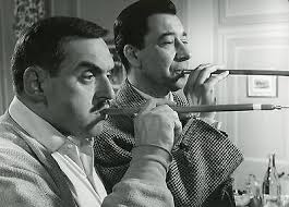 PAUL MEURISSE JACQUES MARIN LE MONOCLE NOIR 1961 PHOTO ANCIENNE ARGENTIQUE  N°1