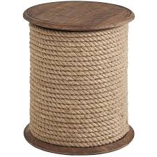 Pier 1 Imports Rope Accent Table 130 Liked On Polyvore Featuring Home Furniture Tables Accent Tables Nauti Accent Table Handcrafted Table Rope Accents