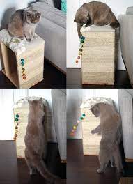 Tutorial Diy Modern Cat Scratcher Ikea Hack We Are Scout Modern Cat Scratcher Diy Cat Scratcher Cat House Diy