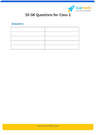 We did not find results for: 50 Gk Questions For Class 2
