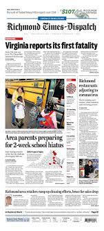 Publisher bryan, a university of virginia note: A Note To Rtd Readers About Our Response To Covid 19 Richmond Local News Richmond Com