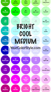 Bright Cool Medium Color Palette Your Color Style Cool Winter Color Palette Summer Color Palette Bright Winter