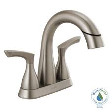 Y_2021, m_8, d_21, h_19 bvseo_bulk, prod_bvrr, vn_bulk_3.0.19 Delta Broadmoor 4 In Centerset 2 Handle Pull Down Spout Bathroom Faucet In Spotshield Brushed Nickel 25765lf Sppd The Home Depot Bathroom Faucets Faucet Faucet Repair