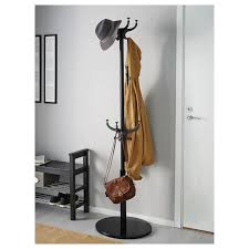 Hemnes Hat And Coat Stand Black 72 7 8 In 2020 Hat And Coat Stand Coat Stands Hemnes