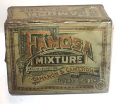 Rare Late 1800 S Famosa Tobacco Mixture Tin Antique Pictures Tin Antique Collection