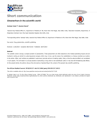 Pdf Ghostwriters In The Scientific World