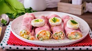 Cannelloni Au Jambon A La Salade Russe Recettes Faciles Recette Aperitif Simple Salade Russe Savoureux