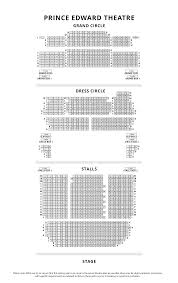 Prince Edward Theatre Seating Plan Londontheatre Co Uk