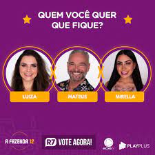 R7 urlshort is a completely free tool where you can create short links, which apart from being free, you get paid! A Fazenda Votacao Aberta Luiza Mateus Ou Mirella Quem Deve Continuar Em Afazenda12 Vote Agora No R7 Com E Acompanhe O Que Rola No Reality No Playplus Acesse Playplus Com Afazenda Facebook