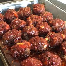 Smoky Meatballs Recipe The Good Wives Blog Recipe Bbq Meatball Recipe Baked Meatball Recipe Meatballs Easy