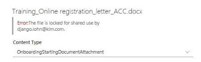 Use this procedure to lock or unlock a site collection by using the sharepoint central. Cannot Release Lock On Sharepoint Online File Microsoft Tech Community