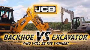 Backhoe Vs Excavator Backhoe Excavator Backhoe Loader