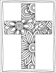 The cross coloring pages also allow them to learn a lot about the holy bible … Religious Cross Coloring Pages For Kids And Adults 30 Different Designs