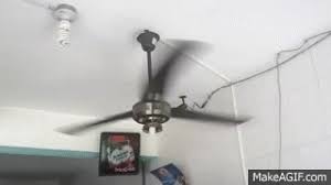 Most modern ceiling fans have a button or switch (sometimes on the fan itself) that lets you change the direction it spins. Kdk Industrial Ceiling Fan And A Few Wall Fans At Snack Shop Greatest Hits Remake On Make A Gif
