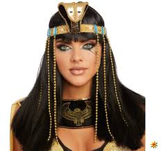 While cleopatra was born in egypt, she traced her family origins to macedonian greece and ptolemy i soter, one of alexander the great's generals. Agyptisches Haarband Kobra Cleopatra Kostum Zubehor