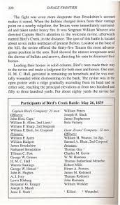 Bird's Creek Battle, May 26, 1839