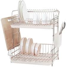 Maybe you would like to learn more about one of these? Staami Stainless Steel 2 Tier Dish Drainer L Shopee Malaysia