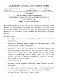 Pdf Kementerian Pariwisata Dan Ekonomi Kreatif Ginz Flaurent Academia Edu